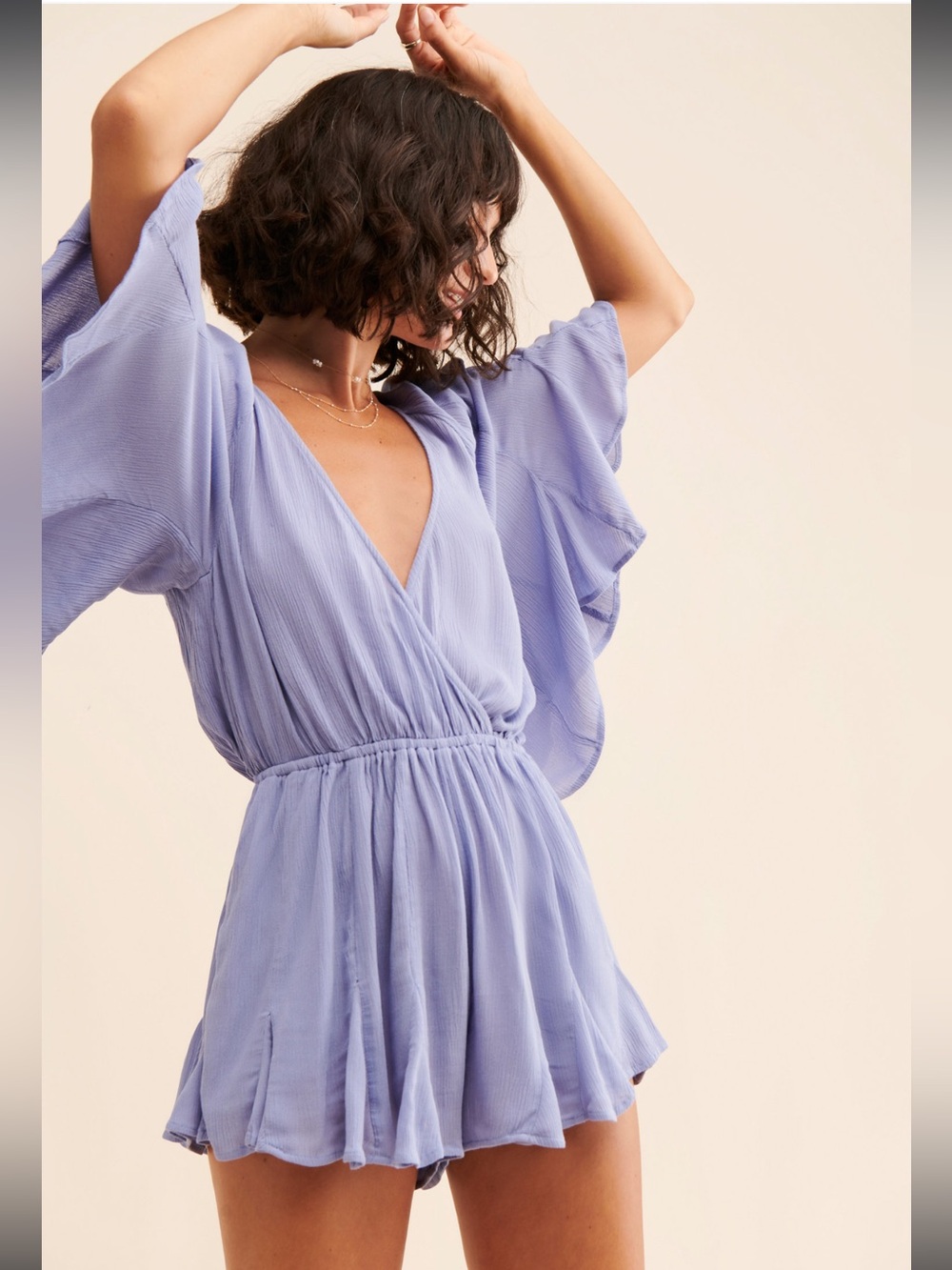 Free People Nerea Romper Violet Small $78